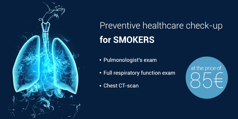 Preventive healthcare check-up for smokers, 85€